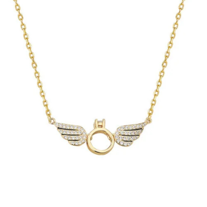 Collier ailes d’ange ORZEL – style coréen, bijou élégant et raffiné.