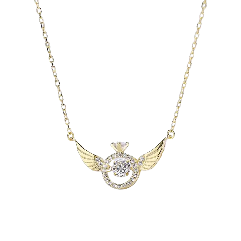 Collier ailes d’ange ORZEL – style coréen, bijou élégant et raffiné.