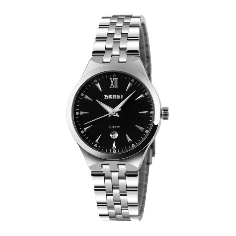 Montre femme – Quartz de luxe, acier inoxydable, étanche & lumineuse