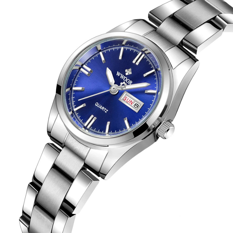 Montre femme – Quartz de luxe, acier inoxydable & élégante.