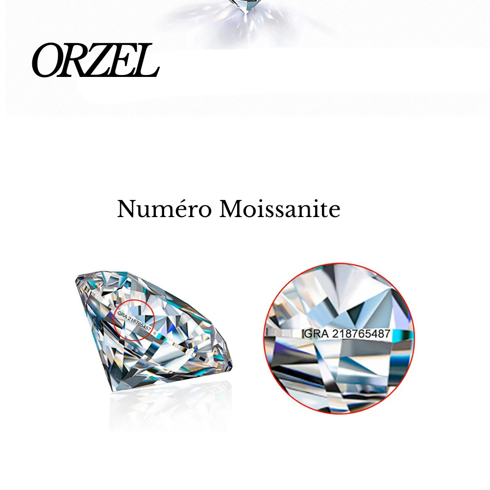 Bracelet serti lunette en argent 925 avec moissanite 0,25 ct.