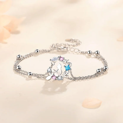 Ensemble de bijoux femme – Pendentif féerique étoile et lune en cristal.